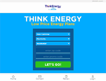 Tablet Screenshot of mythinkenergy.com